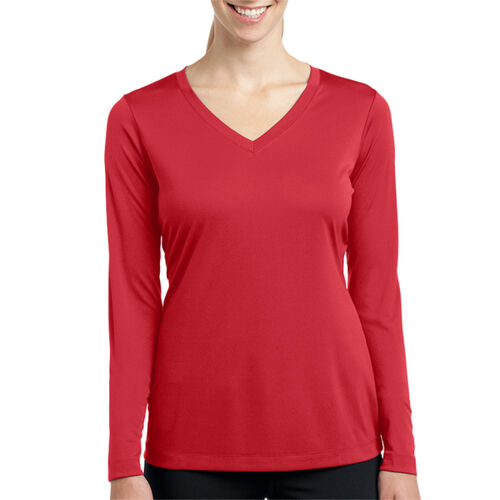 Hart Softball L/S Dry Fit V-Neck - Ladies Thumbnail